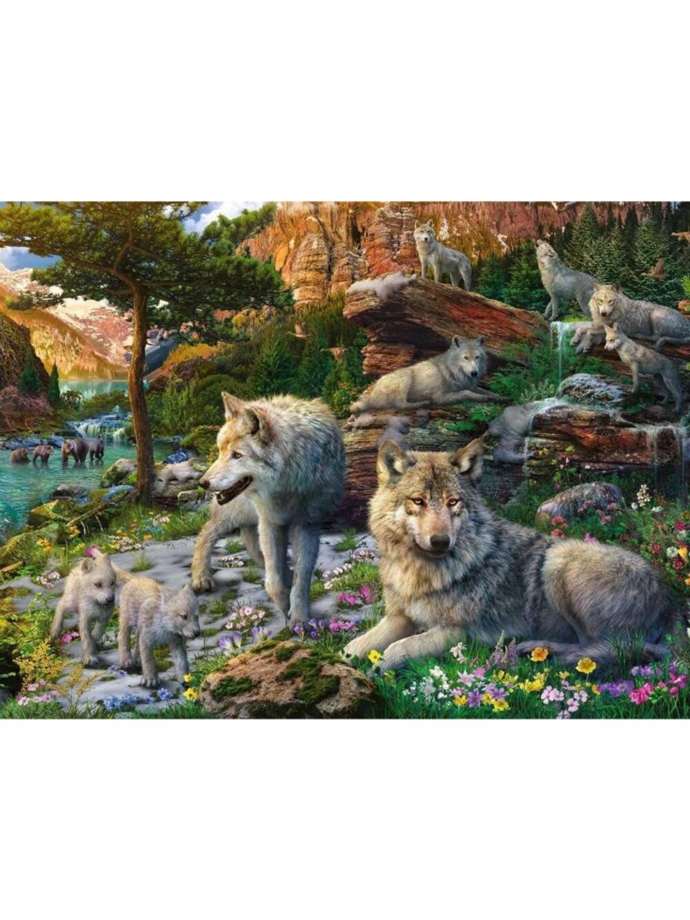 Ravensburger 1500pcs Puzzle-Wolves In Spring | Adult Puzzles New In Box - Picture 4 of 16